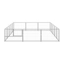 Dog Kennel Silver 15 M Steel