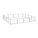 Dog Kennel Silver Steel
