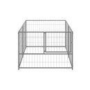 Dog Kennel Silver 200 X 100 X 70 Cm Steel