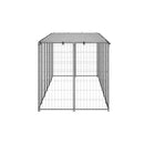 Dog Kennel Silver 330 X 110 X 110 Cm Steel