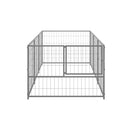 Dog Kennel Silver 3 Steel