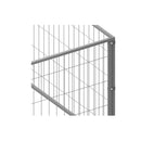 Dog Kennel Silver 3 Steel