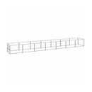 Dog Kennel Silver 7 M Steel