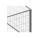 Dog Kennel Steel Silver