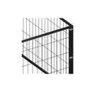 Dog Kennel Steel 3 Black