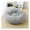 Pet Bedding Warm Plush Round Comfortable Dog Nest Light Grey
