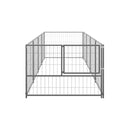 Dog Silver Kennel Steel