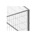 Dog Silver Kennel Steel
