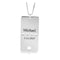 Dog Tag Name And Date Necklace