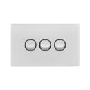 Doss Acrylic 3 Gang Switch Plate