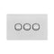 Doss Acrylic 3 Gang Switch Plate
