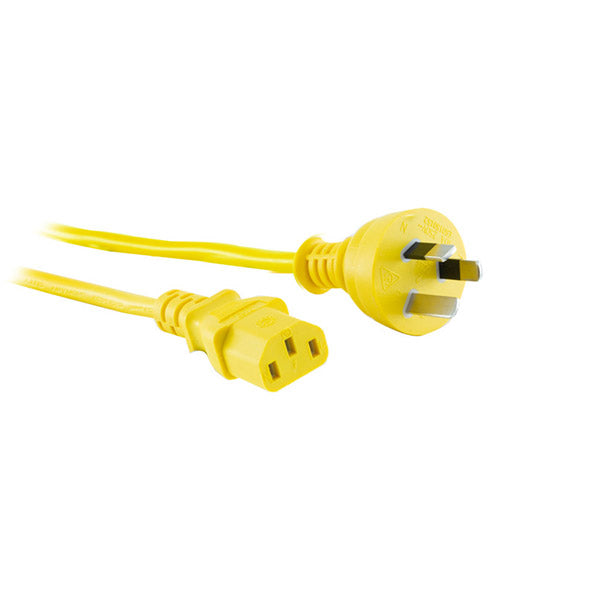 Doss Yellow IEC C13 Power Lead 2M