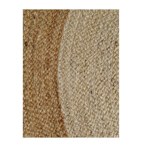 Dot Border Natural Classic Rug 140Rnd