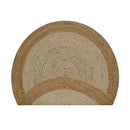 Dot Border Natural Classic Rug 140Rnd