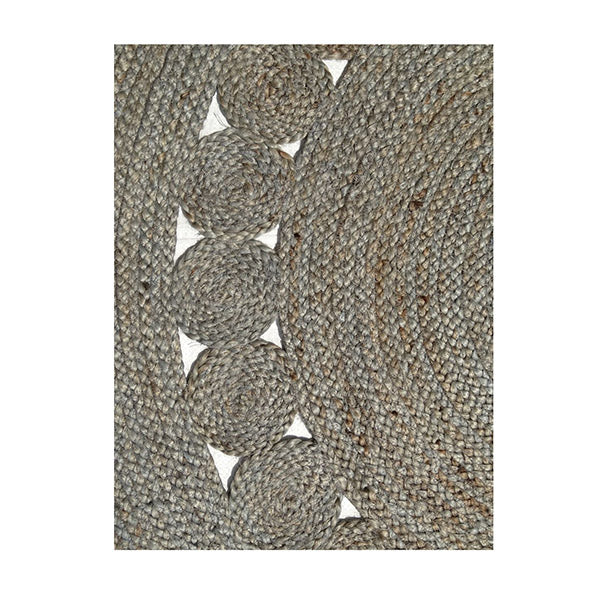 Dot Rose Grey Classic Rug 140Rnd