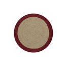 Dot Border Blush Round Rug