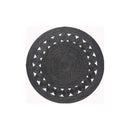 Dot Rose Black Rug