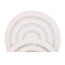 Dotti Saskia Round White Cotton Rug 160Rnd
