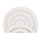 Dotti Saskia Round White Cotton Rug 160Rnd