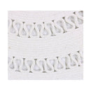 Dotti Saskia Round White Cotton Rug 160Rnd