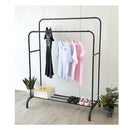 Double Heavy Metal Clothes Rail Hanging Rack Stand Storage Shelf