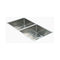 Double Square Cube Stainless Steel Sink 865 x 440mm