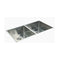 Double Square Cube Stainless Steel Sink 865 x 440mm