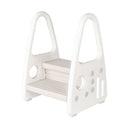 Double Toddler Ladder Standing Chair Step Stool Foot Toilet