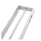 Chrome Double Towel Rail Square Shelf Stainless Steel Mounted 800Mm