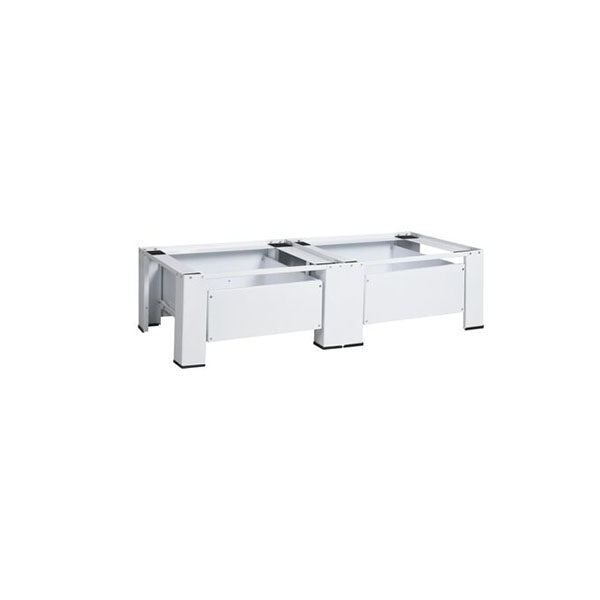 Double Washing And Drying Machine Pedestal With Drawers White
