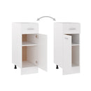 Drawer Bottom Cabinet White Chipboard