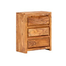 Drawer Cabinet 60 X 33 X 75 Cm Solid Wood Acacia