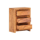 Drawer Cabinet 60 X 33 X 75 Cm Solid Wood Acacia