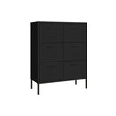 Drawer Cabinet Steel Black