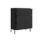 Drawer Cabinet Steel Black