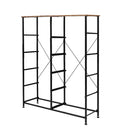 Storage Cabinet Tower Chest Drawers Dresser Tallboy Drawer Retro Brown
