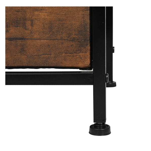 Storage Cabinet Tower Chest Drawers Dresser Tallboy Drawer Retro Brown