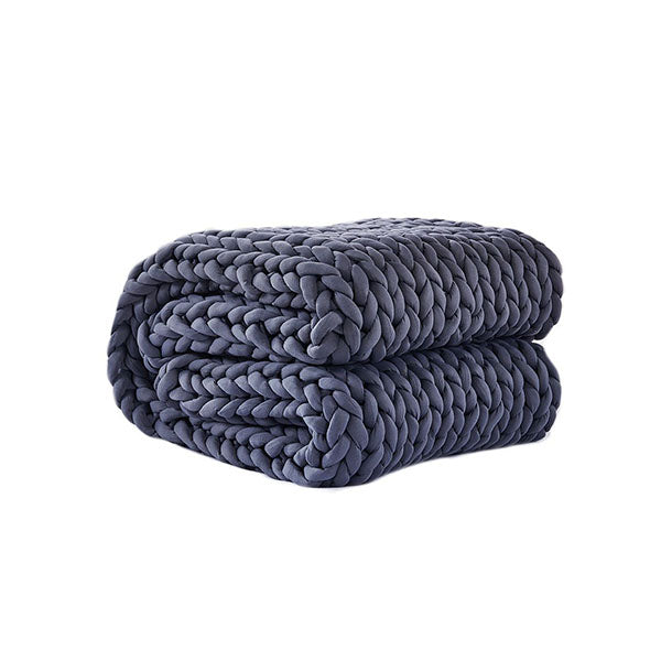 Dreamz Knitted Weighted Blanket Dark Grey