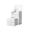 Dressing Bedside Table 2 In 1 Set Hidden Makeup Mirror