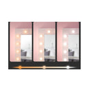Dressing Table Led Makeup Mirror Stool Set 12 Bulbs Vanity Desk White