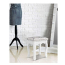 Dressing Table Stool Bedroom White Make Up Chair Fabric Furniture