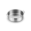 Dual Burners Cooktop Stove 28Cm Stainless Steel Casserole And Fry Pan