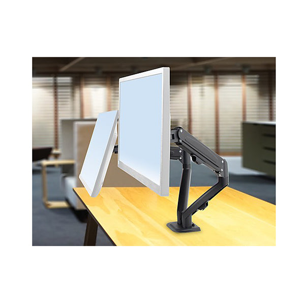 Dual Screen Gas Strut Monitor Stand Mount Desktop Bracket