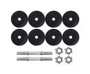 Dumbbell Set Weight Training Plates Home Gym Fitness Exercise 20Kg