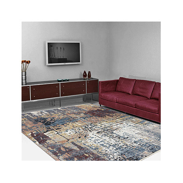Dusk Grey Hallway Runner Stain Resistant Rug
