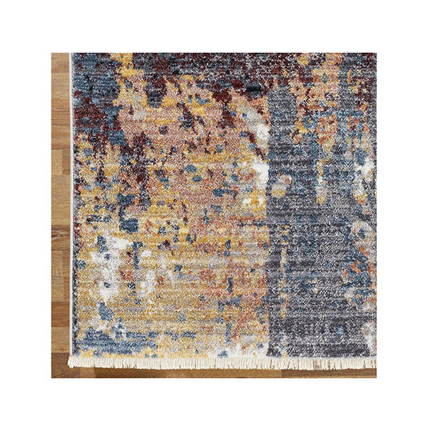 Dusk Grey Hallway Runner Stain Resistant Rug