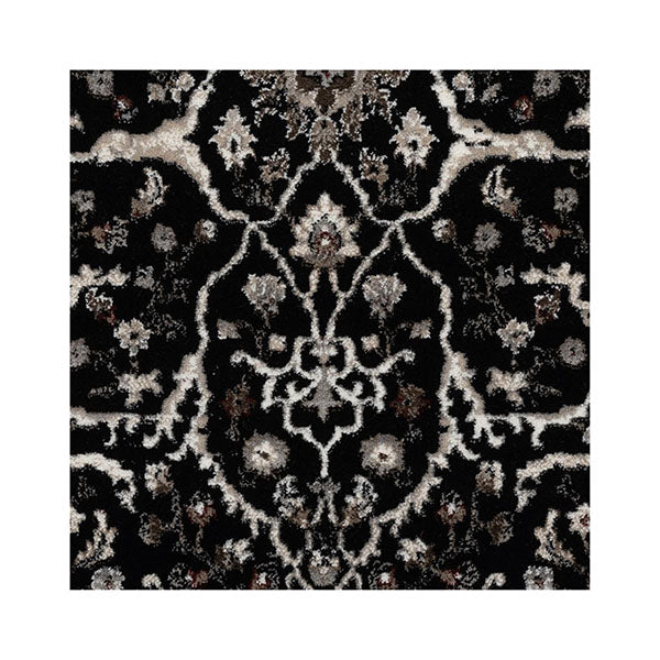Dynasty Black Machine Knotted Rug