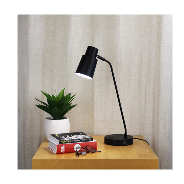 E27 Table Lamp With Usb Socket