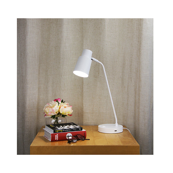 E27 Table Lamp With Usb Socket