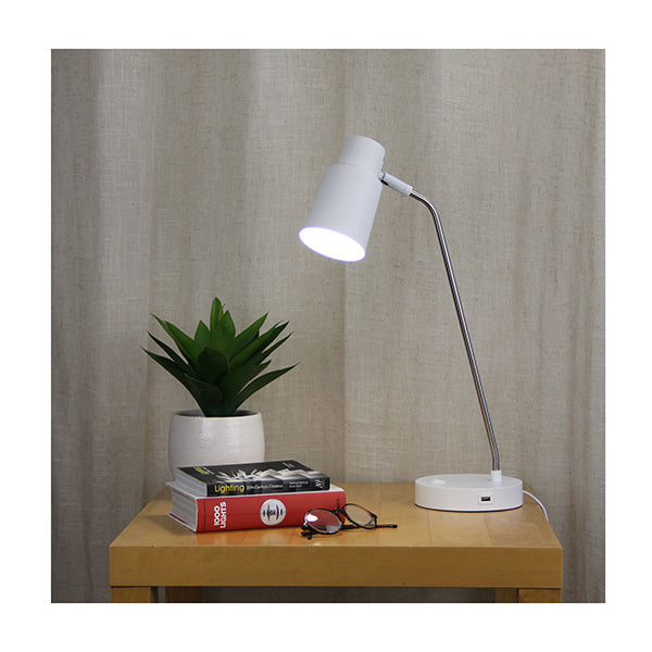 E27 Table Lamp With Usb Socket